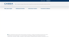 Desktop Screenshot of cassiacapitalpartners.com